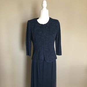 2 piece formal gown.